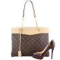 Louis Vuitton Pallas Shopper Tote Monogram Dune  Scale
