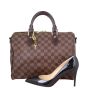 Louis Vuitton Speedy 30 Bandouliere Damier Ebene Shoe