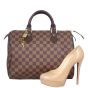 Louis Vuitton Speedy 30 Damier Ebene Shoe