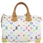 Louis Vuitton Speedy 30 White Multicolore Monogram Back