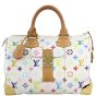 Louis Vuitton Speedy 30 White Multicolore Monogram Front
