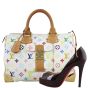 Louis Vuitton Speedy 30 White Multicolore Monogram Scale