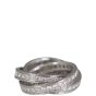 Cartier Trinity White Gold Diamond Ring Side