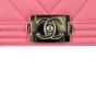 Chanel Boy Chevron Mini Corner Closeup