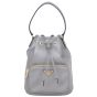 Prada Duet Leather Bucket Bag Front