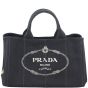 Prada Jardinera Large Canvas Shopper Front