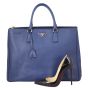 Prada Saffiano Lux Galleria Double Zip Tote Large Shoe