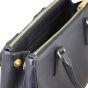 Prada Saffiano Lux Galleria Double Zip Tote Small Corner