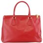 Prada Saffiano Vernice Galleria Medium Double Zip Tote Back