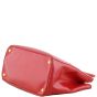 Prada Saffiano Vernice Galleria Medium Double Zip Tote Corner
