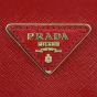 Prada Saffiano Vernice Galleria Medium Double Zip Tote Logo
