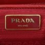 Prada Saffiano Vernice Galleria Medium Double Zip Tote Stamp