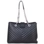 Saint Laurent Chevron Shopping Tote Back