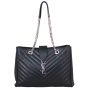 Saint Laurent Chevron Shopping Tote Front