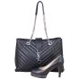 Saint Laurent Chevron Shopping Tote Shoe