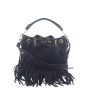 Saint Laurent Emmanuelle Fringe Bucket Bag Front