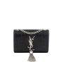 Saint Lauren Kate Tassel Satchel Crocodile Embossed Small Front