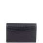 Saint Laurent Kate Tassel Croc Embossed Chain Wallet Back