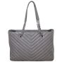 Saint Laurent Matelasse Chevron Monogram Shopping Bag Back