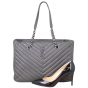 Saint Laurent Matelasse Chevron Monogram Shopping Bag Shoe