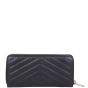 Saint Laurent Matelasse Zip Around Wallet Back