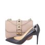 Valentino Glam Lock Small Shoulder Bag Scale