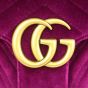 Gucci GG Marmont Velvet Small Shoulder Bag Hardware
