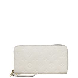 Louis Vuitton - Small White & Multicolored Monogram Print Pebbled Leather  Wallet