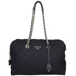 Prada Tessuto Quilted Bowling Bag