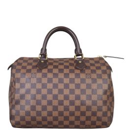 Authentic Louis Vuitton Damier Ebene Speedy 30 Bag