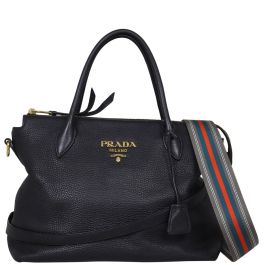 Prada Vitello Daino Zip Tote