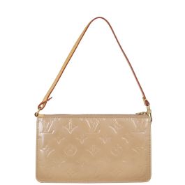 Louis vuitton beige monogram vernis lexington pochette bag sale