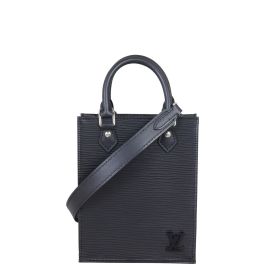 Louis Vuitton Petit Sac Plat Epi Leather Black in Cowhide Leather with  Silver-tone - CN