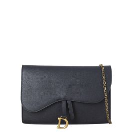 Dior Saddle Pouch Wallet on Chain