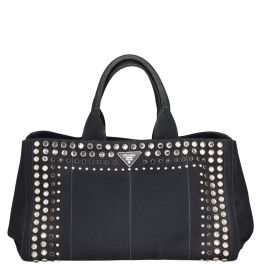 バッグ PRADA CANAPA Tote Bag Big Size Prada - Canapa Canvas Large Logo Shooping Tote Nero | www