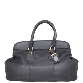 Prada Vitello Daino Top Handle Bag