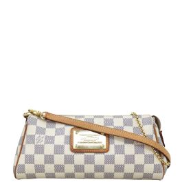 Louis vuitton eva clutch damier azur top