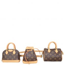 NEW ! Louis Vuitton LV Trio mini icones || Speedy 10 x 7 x 5 || Neo 9 x 5 x  5 || Alma 10.5 x 8 x 5 cm || komplit set ori rec