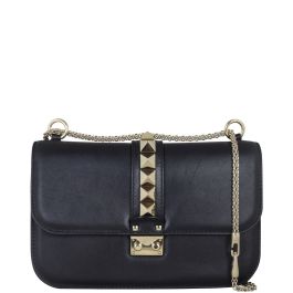 Valentino Glam Lock Medium Shoulder Bag