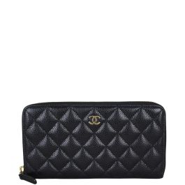 Chanel classic online zipped wallet
