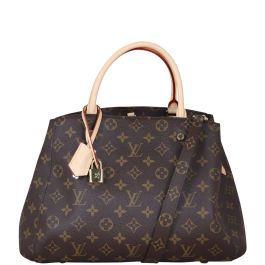 Louis Vuitton Montaigne Monogram GM Burgundy Lining - US