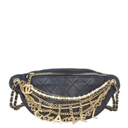 あ VELVET CHAIN WAIST BAG 466T バッグ Amazon.com | BEMYLV Leather Chain Belt Bag for Women Black