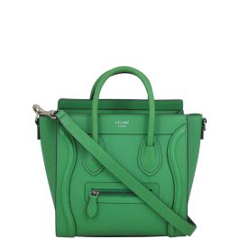 Celine nano luggage green new arrivals