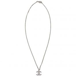 Cc necklace Chanel Silver in Metal  32437991