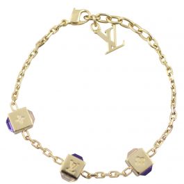 Louis Vuitton Crystal Dice Charm Gold Plated Luckygram Bracelet at 1stDibs   louis vuitton gold plated bracelet, louis vuitton lucky charm bracelet, lv  dice