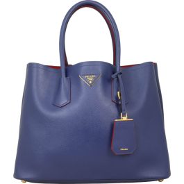 Prada saffiano double bucket bag store