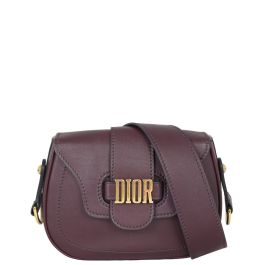 【ヴィンテージ】Rank:B☆Dior ボルドー D-fence バッグ 944338 Dior D-Fence Saddle Bag