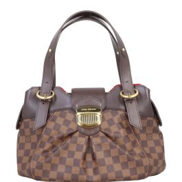 LOUIS VUITTON DAMIER EBENE CANVAS SISTINA PM HANDBAG - My Luxury