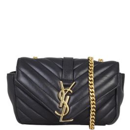 【SAINT LAURENT】Monogram Classic Chain Wallet Shoulder Bag Authentic Yves Saint Laurent (YSL) Classic black Monogram