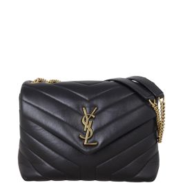 Ysl small loulou black and gold shop